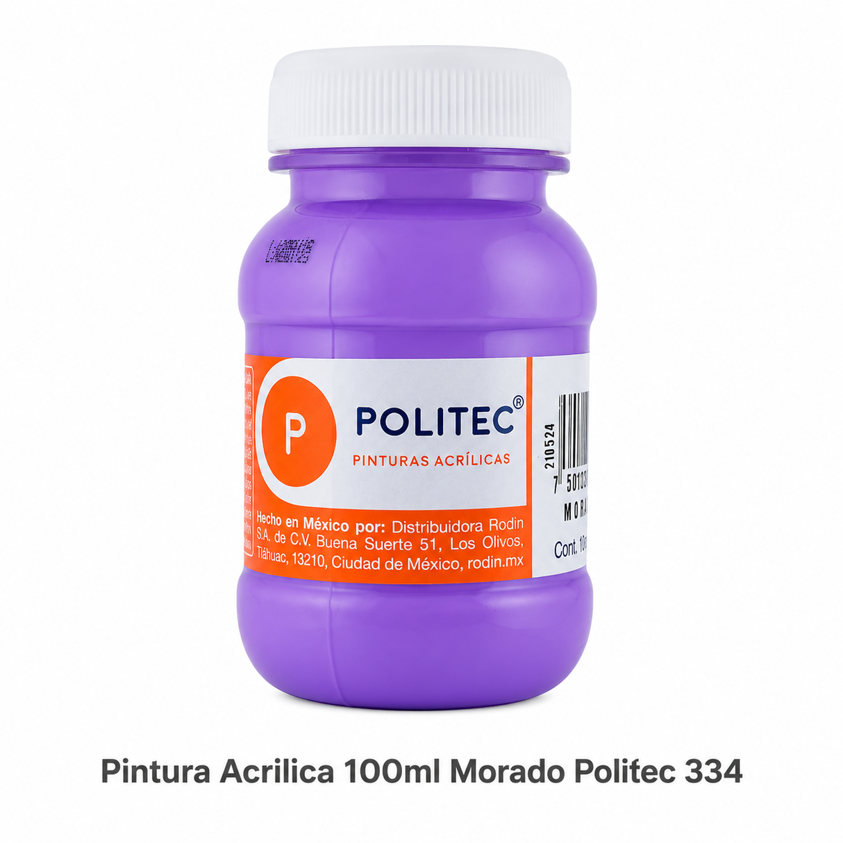 Pintura Acrilica 100ml Morado Politec 334