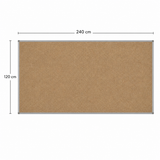 Pizarron de Corcho 1.20 X 2.40 cm (120240-CORCHO)
