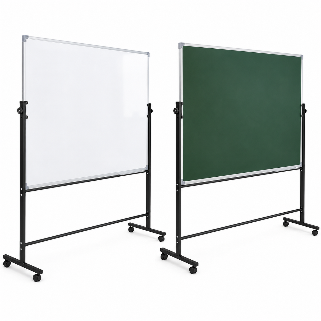 Pizarron 1.00 X 2.00 m Doble Cara, Magnetico Con Base Movible (100200)