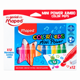 Marcador Estuche Maped 846612 Mini Power Jumbo 12 Colores