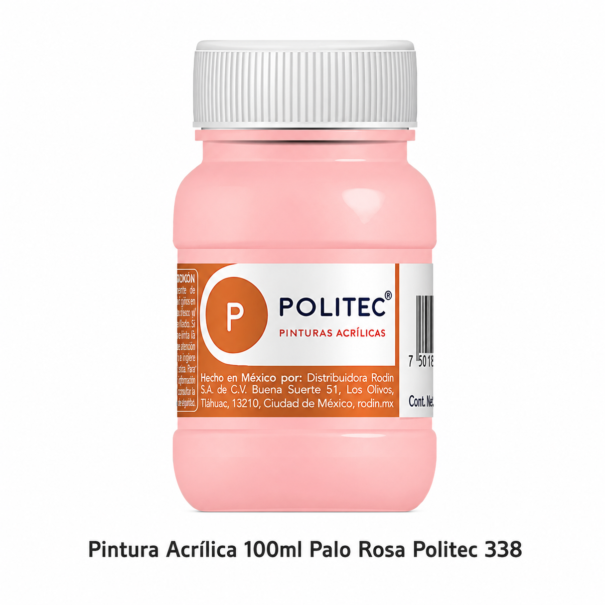 Pintura Acrilica 100ml Palo Rosa Politec 338
