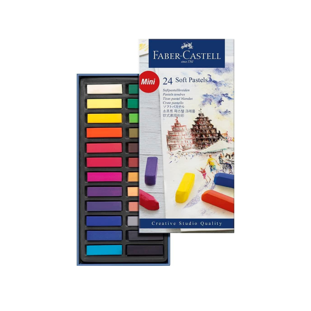 Crayón pastel Faber Castell 128224 mini 24col suaves