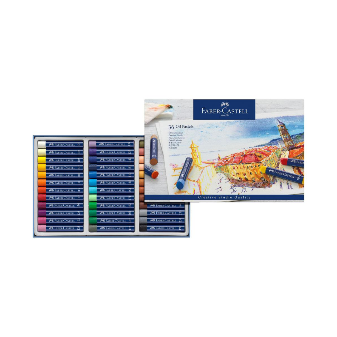 Crayón pastel Faber Castell 127024 graso 24col