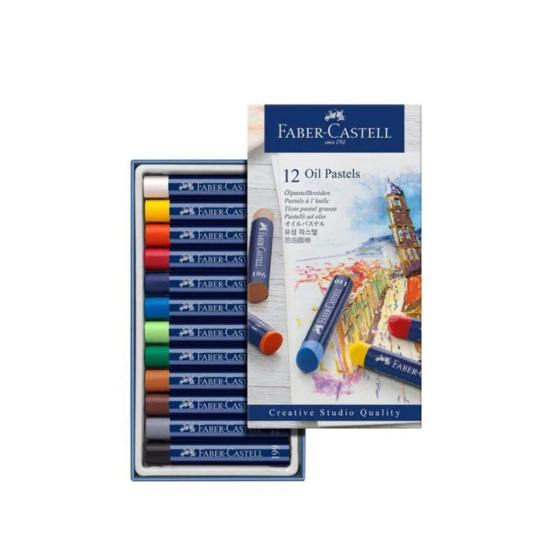 Crayón Pastel Faber Castell 127012 graso 12col