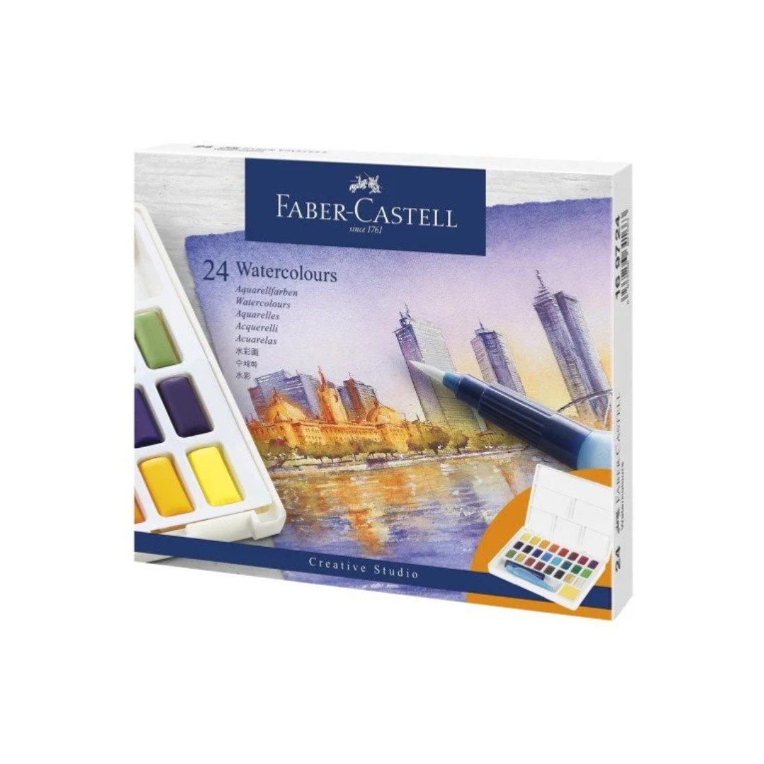 Acuarela Faber Castell profesional 169724 24 colores