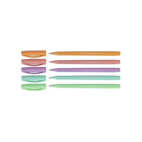Bolígrafo Faber Castell Trilux Bx5 Colores Pastel (240)