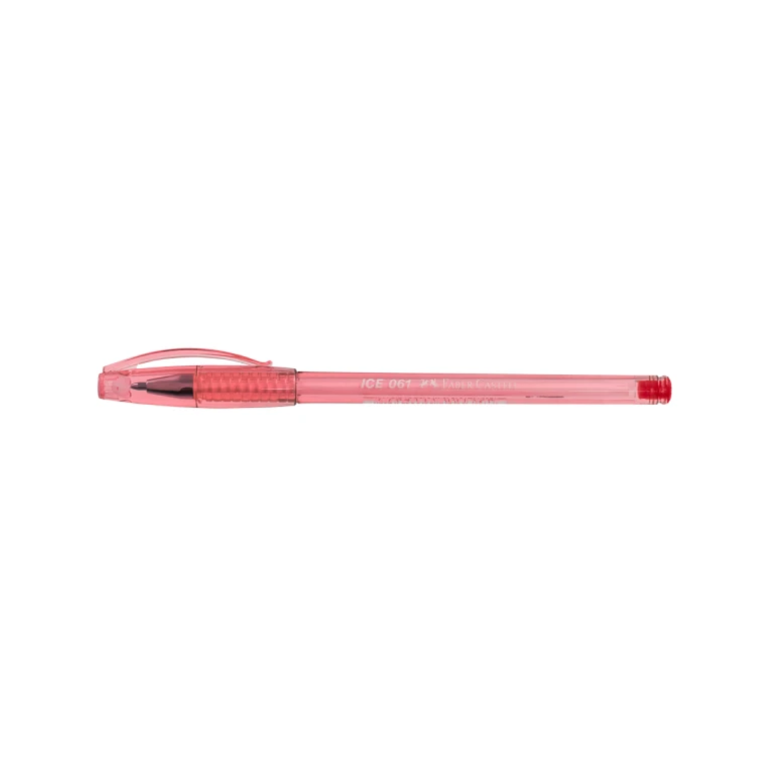 Bolígrafo Faber Castell Ice 61-F Punto Fino 0.8 Rojo (112X12)