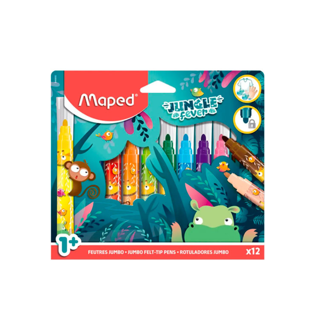 Marcador Estche. Jungle Jumbo 12col.