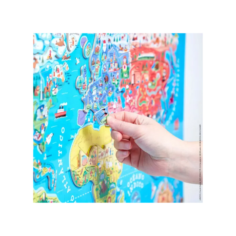 Juego Educativo Janod Rompecabezas Atlas Mundial Maped