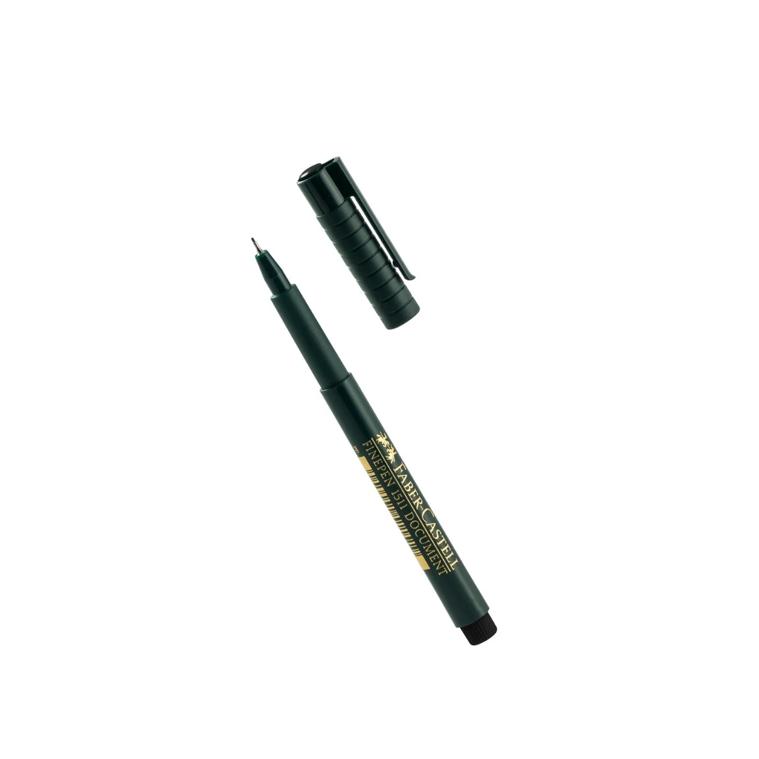 Marcador Rapidografo Punta fina 0.5mm Negro. Faber Castell
