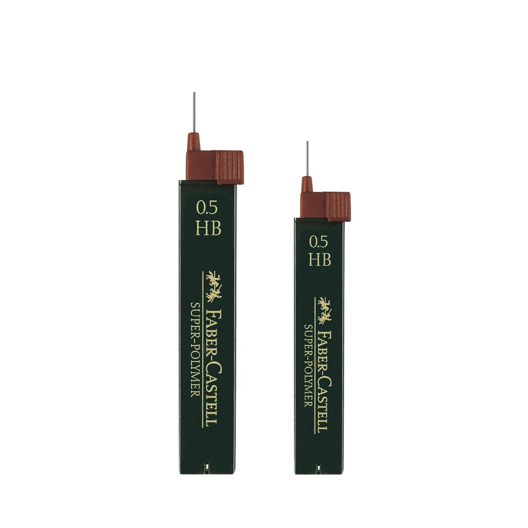 Mina 0.5mm Tubo x 12. Tono: HB. Faber Castell