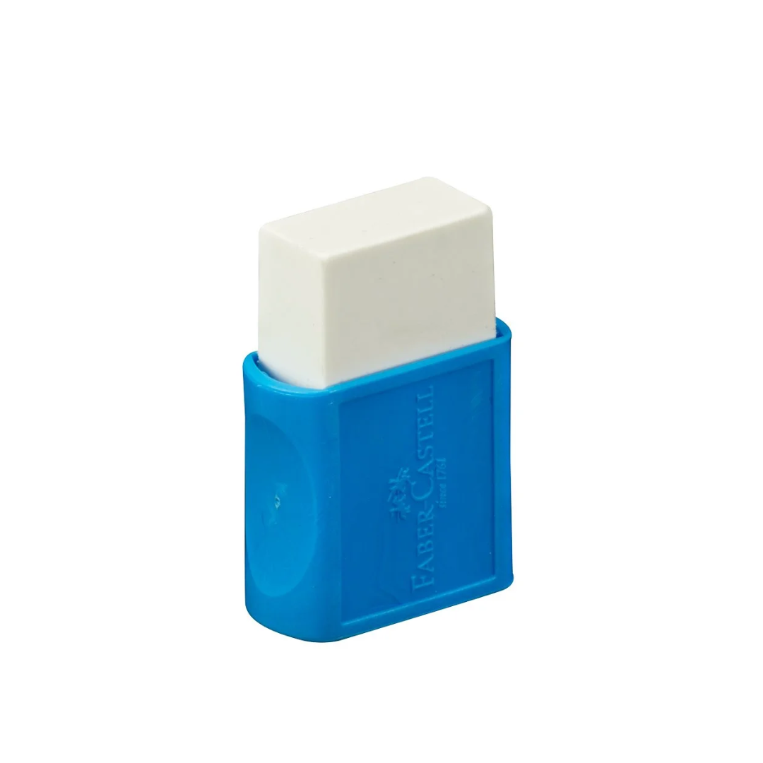 Borrador Escolar Pequeño Protector Plástico Clásico - Faber Castell TK-7024