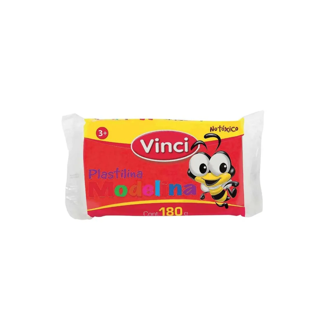Plasticina Marq.180gr.Vinci Rojo