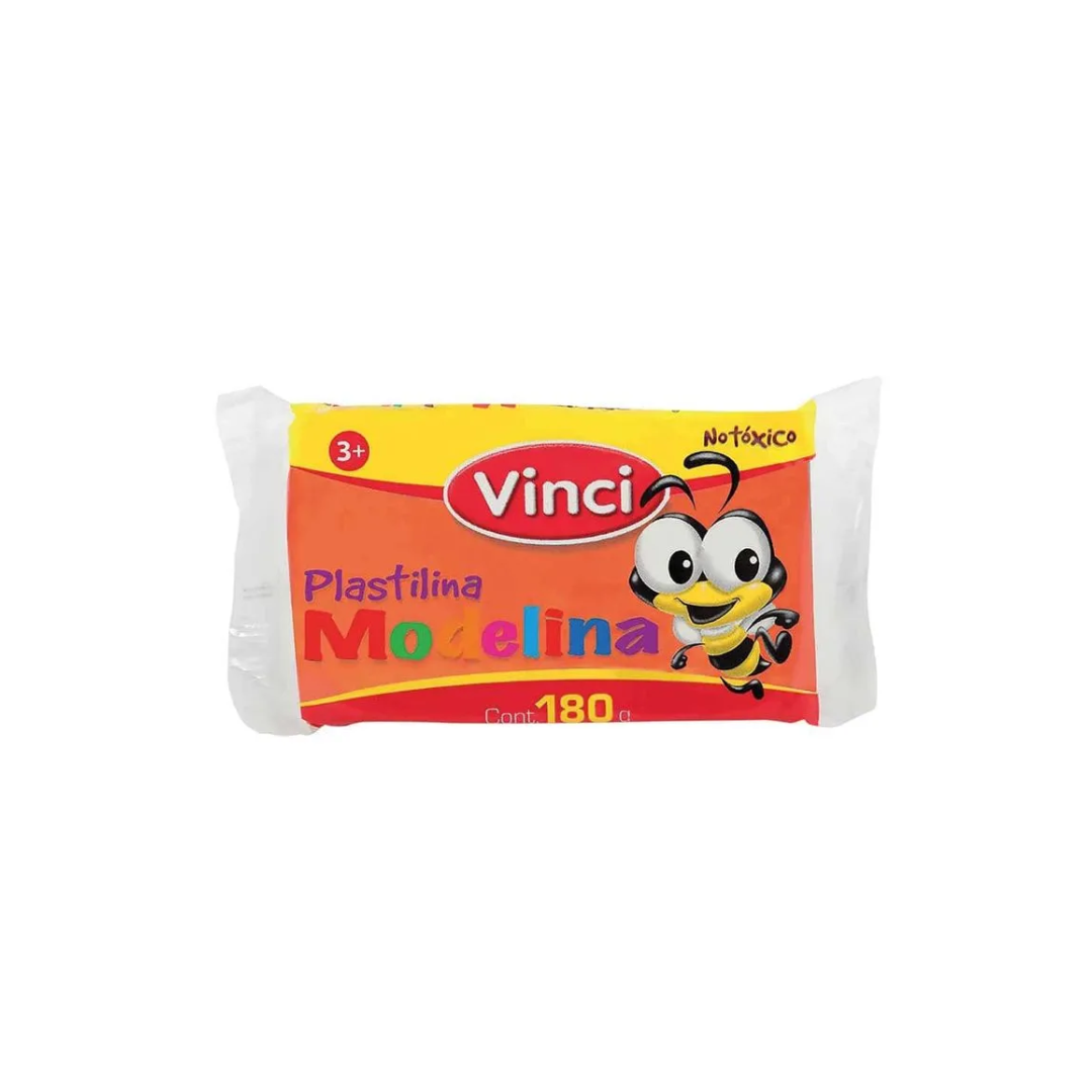 Plasticina Marq.180gr. Vinci Anaranjado