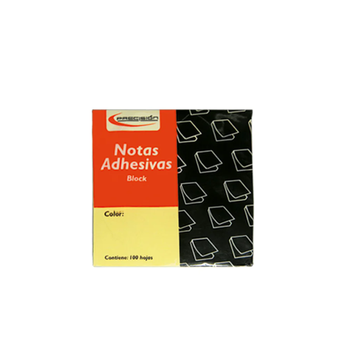 Block de Notas adhesivas 3x3" 100H Amarillo Precision