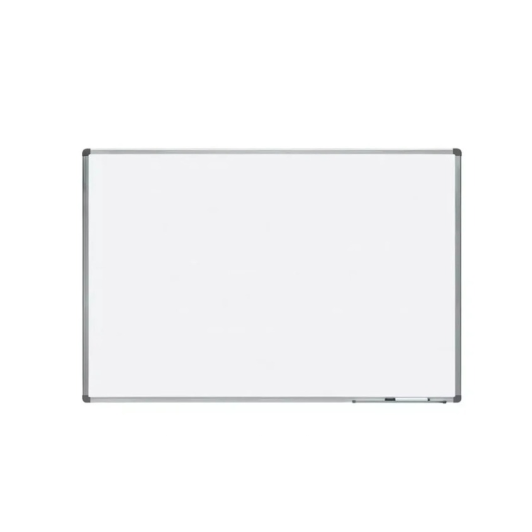 Pizarra Blanca magnética y marco de aluminio, 60x90 cm