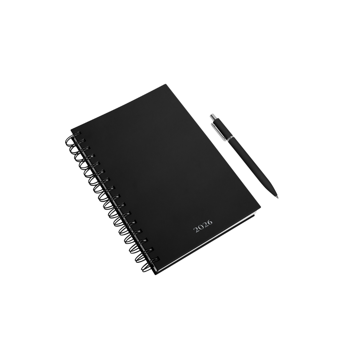 Agenda Diaria Lette 2026 Negro