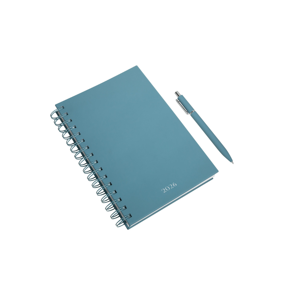 Agenda Diaria Lette 2026 Celeste
