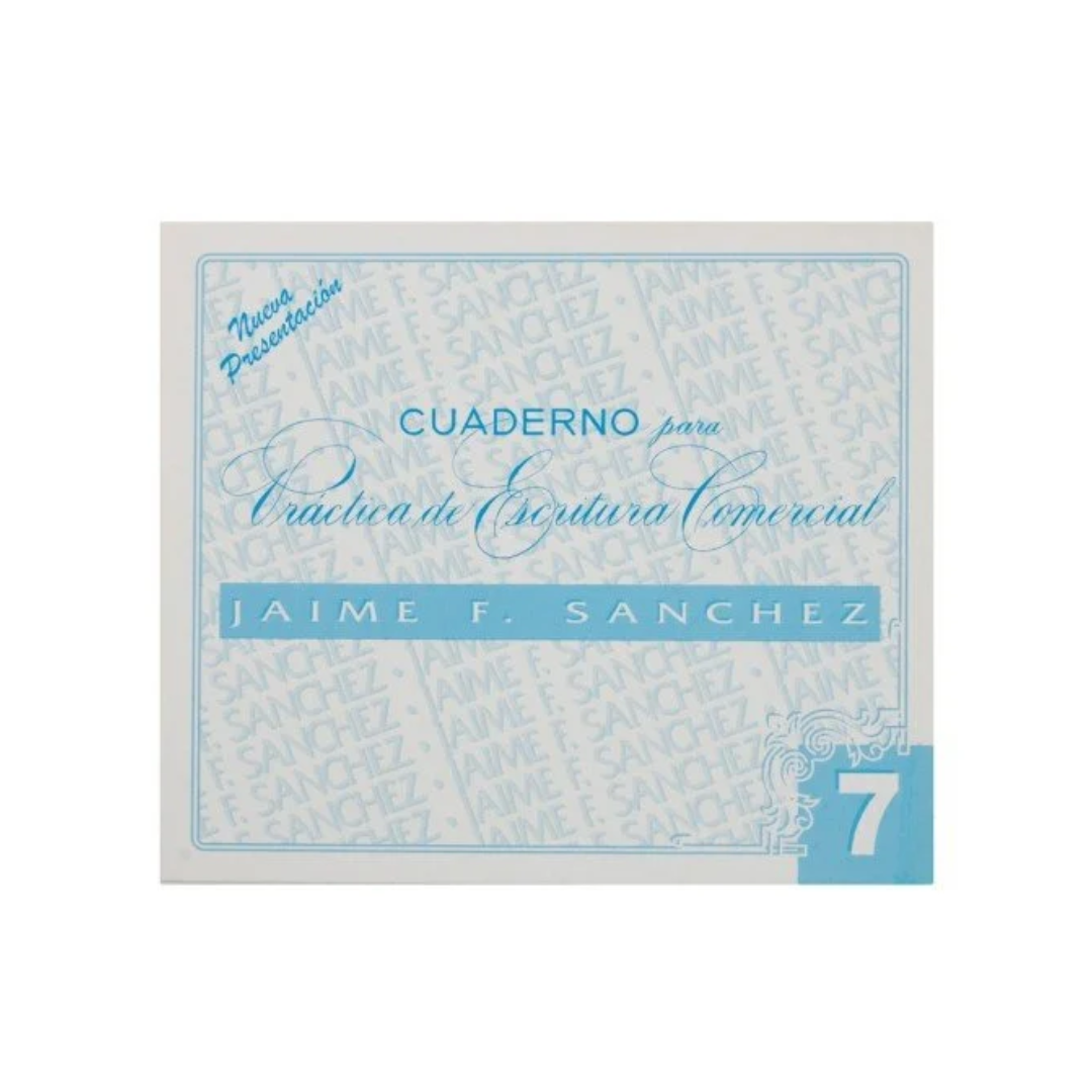 CUADERNO DE CALIGRAFIA JAIME SANCHEZ 7