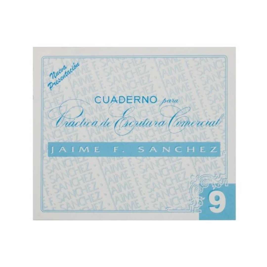 CUADERNO DE CALIGRAFIA JAIME SANCHEZ 9