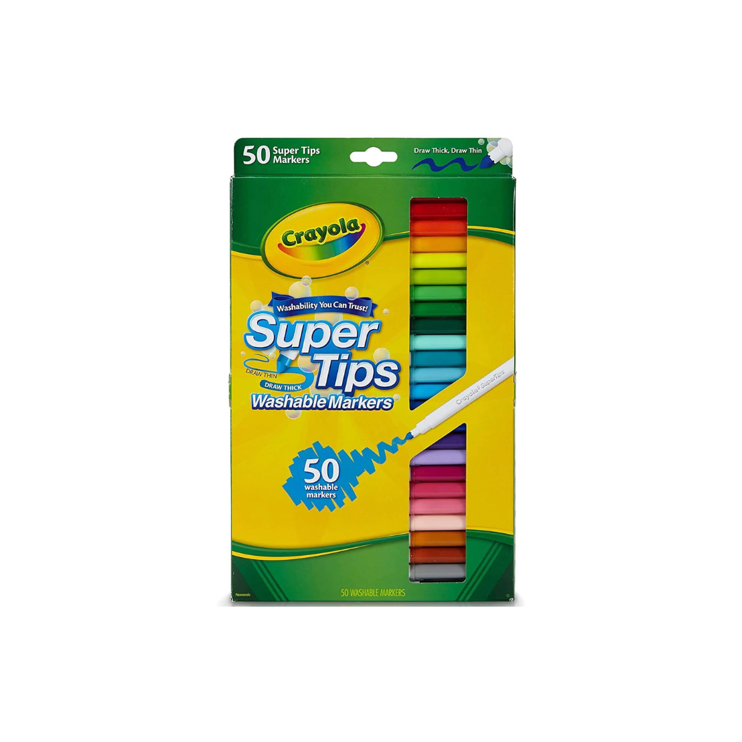Marcador Estuche 50c Delgado Lavable Crayola