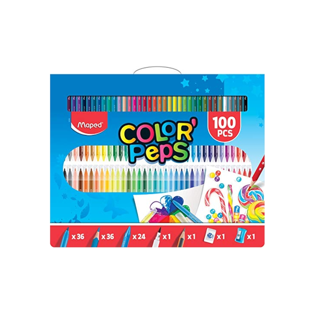 Marcador Estuche 100 pcs Kit PEPS Maped