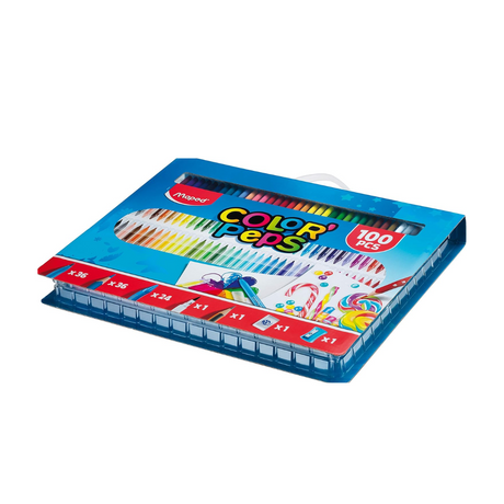 Marcador Estuche 100 pcs Kit PEPS Maped