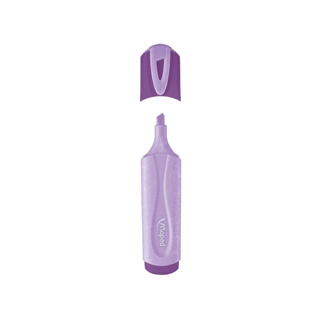 Marcador Resaltador Glitter Lila Maped