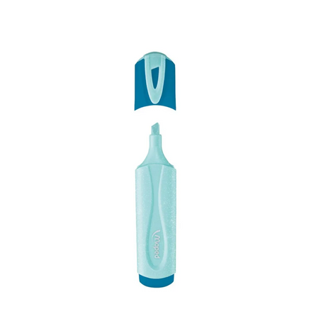 Marcador Resaltador Glittel Celeste Maped