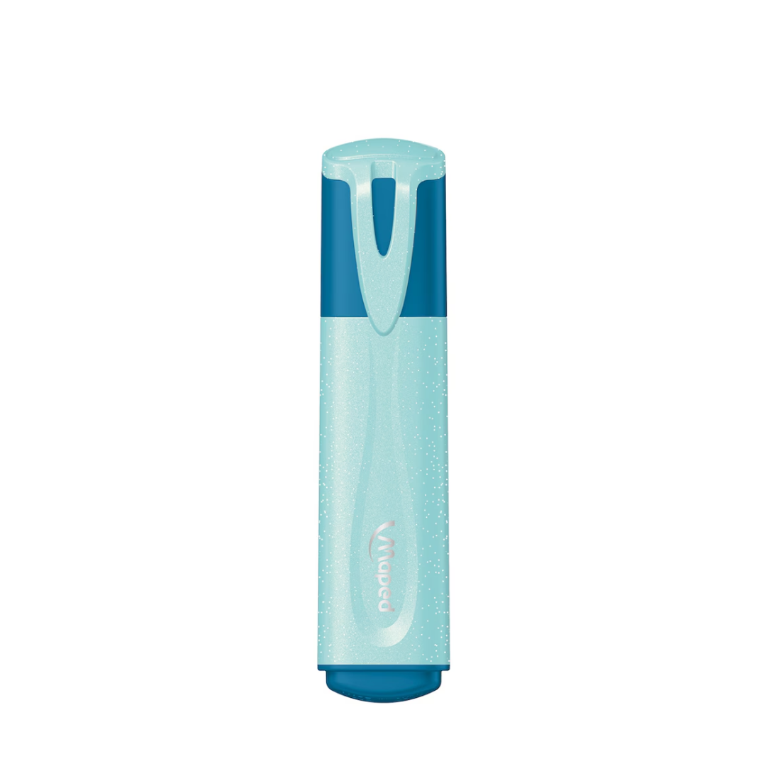 Marcador Resaltador Glittel Celeste Maped
