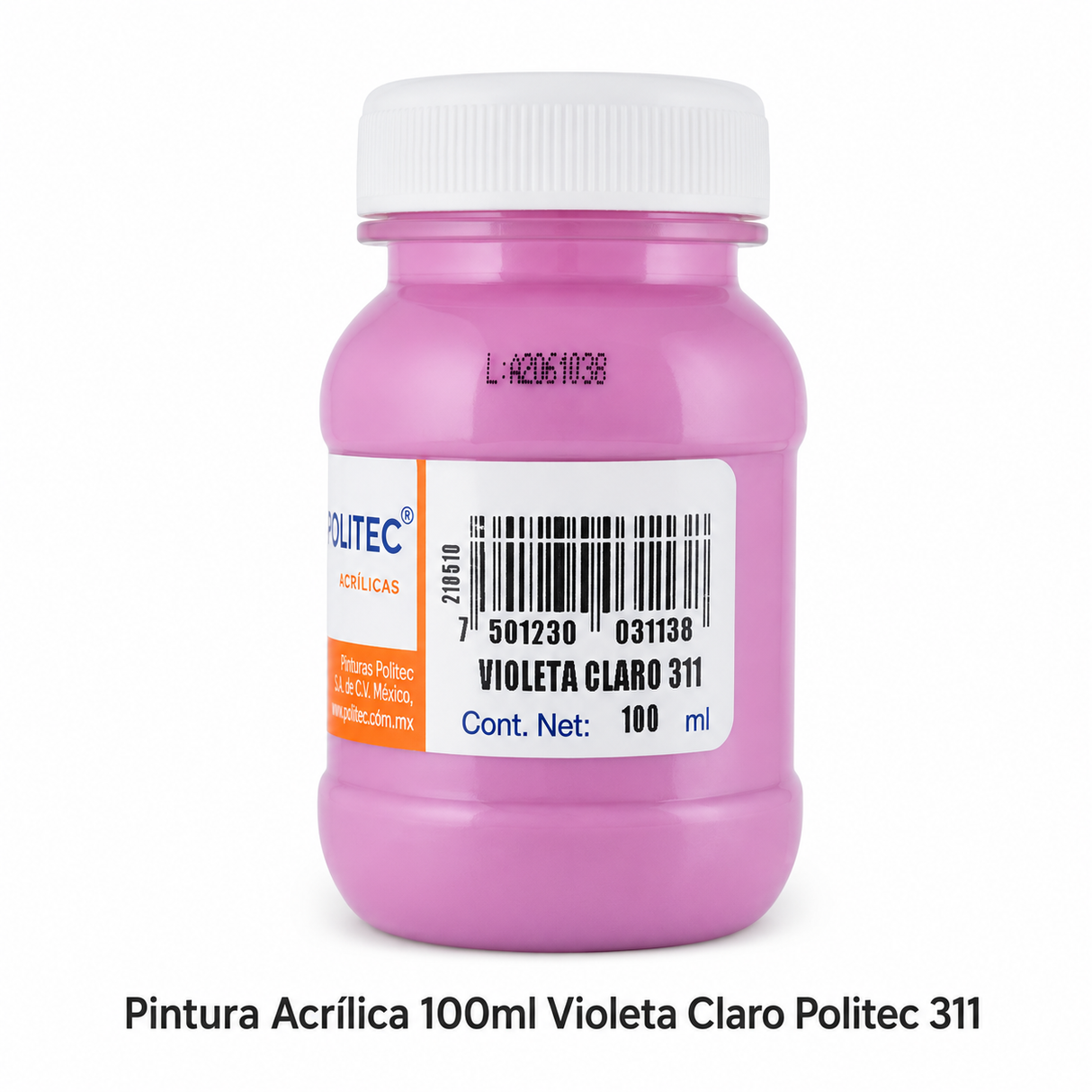 Pintura Acrilica 100ml Violeta Claro Politec 311 (Copia)