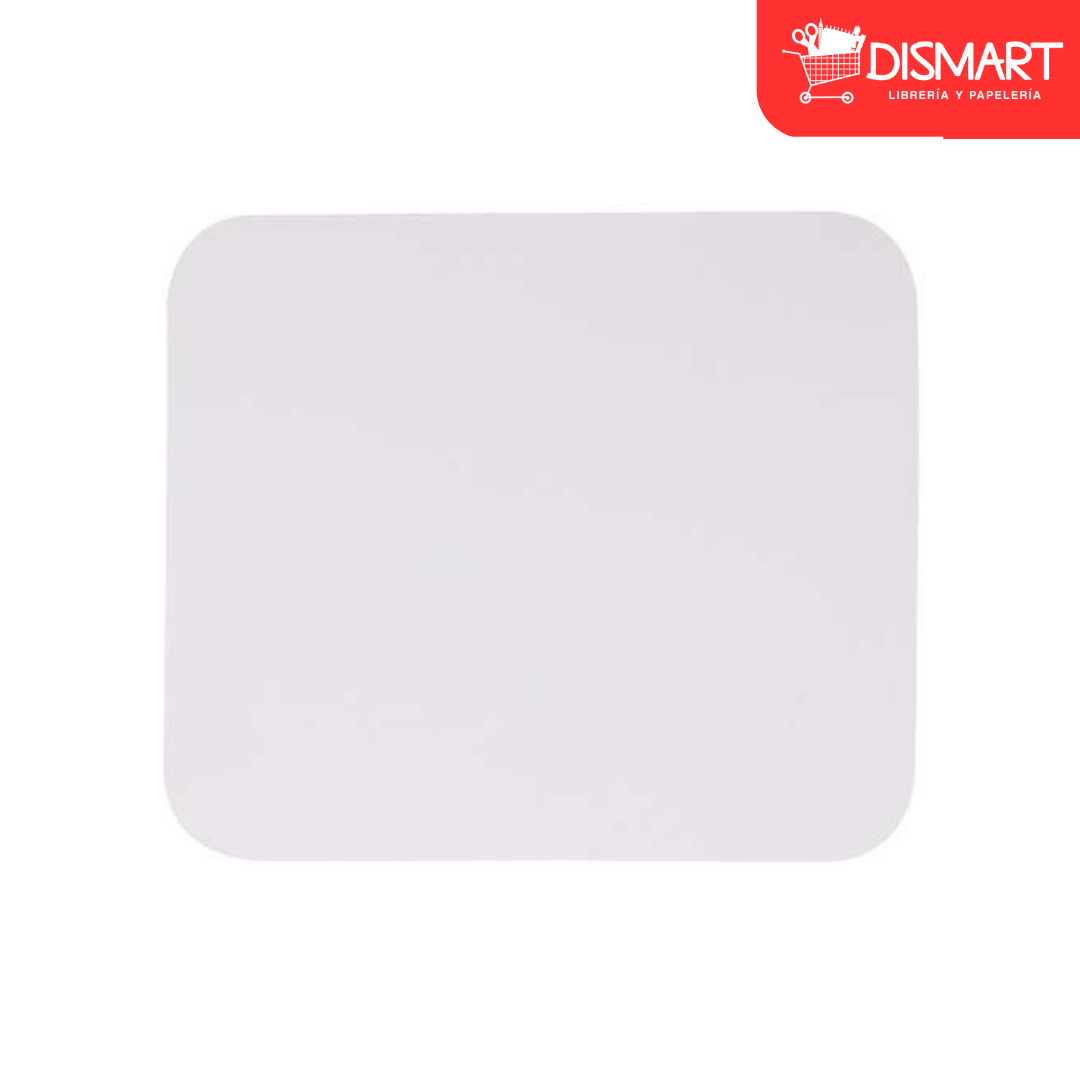 Mouse Pad Plano Rectangular. Blanco