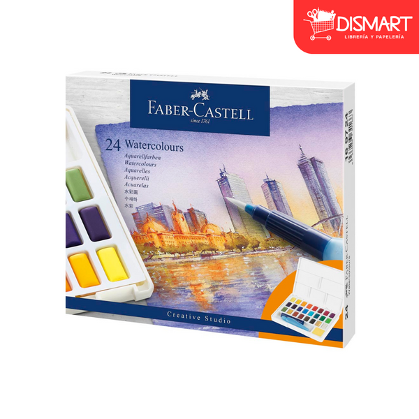 Acuarela faber castell profesional 169724 24 colores