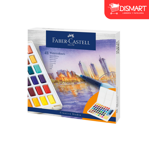 Acuarela faber castell profesional 169748 48 colores