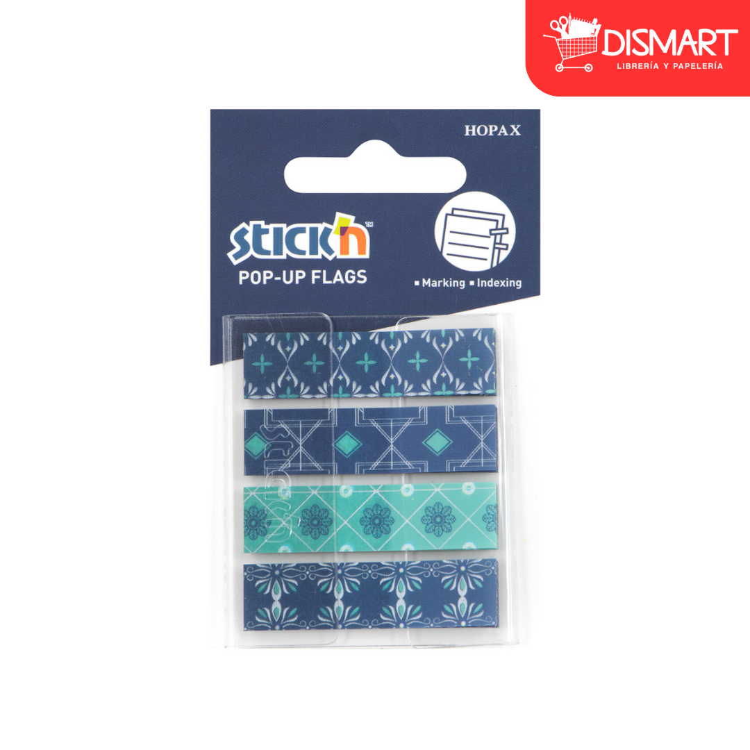 Banderitas stickn 26086 rectangulares diseños azul