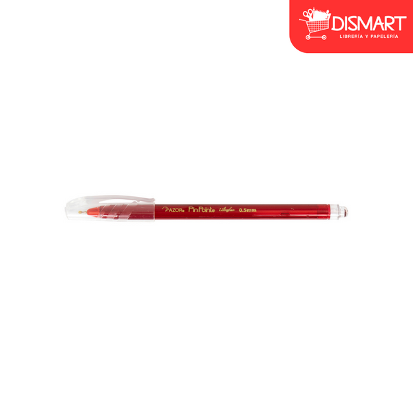 Boligrafo azor 6840ro ultra fino 0.5mm rojo