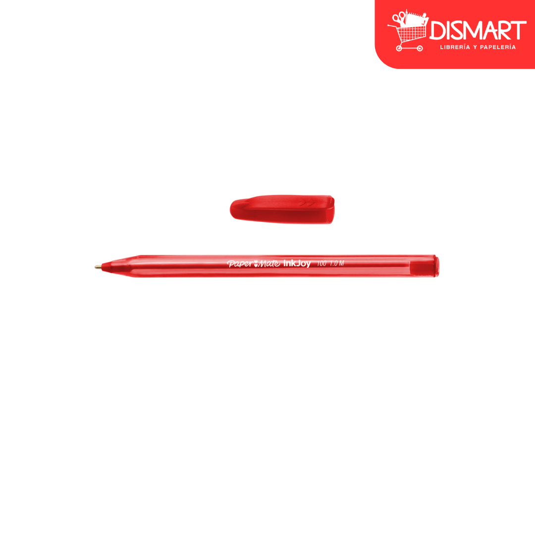 Boligrafo 1.0mm Kilometrico 100 Paper Mate Rojo