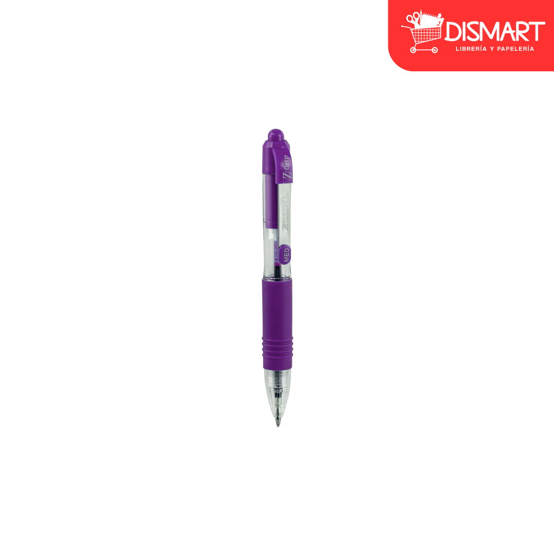 Boligrafo zebra mini z-grip 1.0mm morado