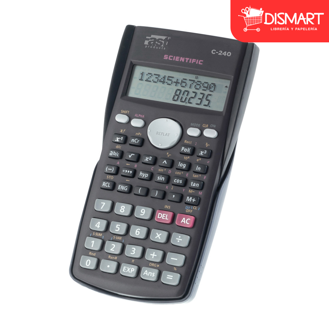 Una calculadora científica sale