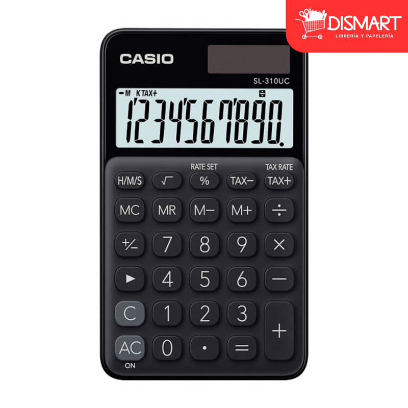 Calculadora de bolsillo casio sl-310uc-bk 10 digitos negro