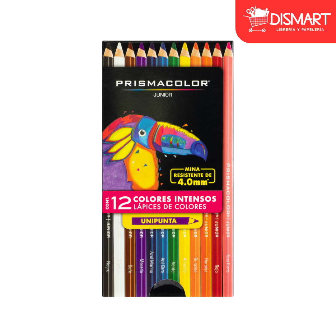 Crayon de madera prismacolor escolar 12col largo