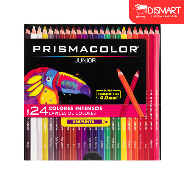 Crayon de madera prismacolor escolar 24col largo