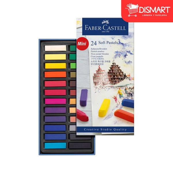 Crayon pastel faber castell 128248 mini 48 col suaves