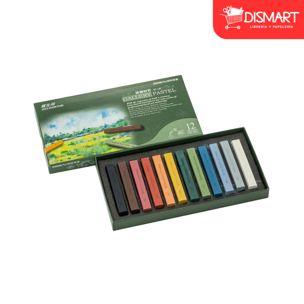 Crayon pastel simbalion sp12p seco 12 col naturaleza