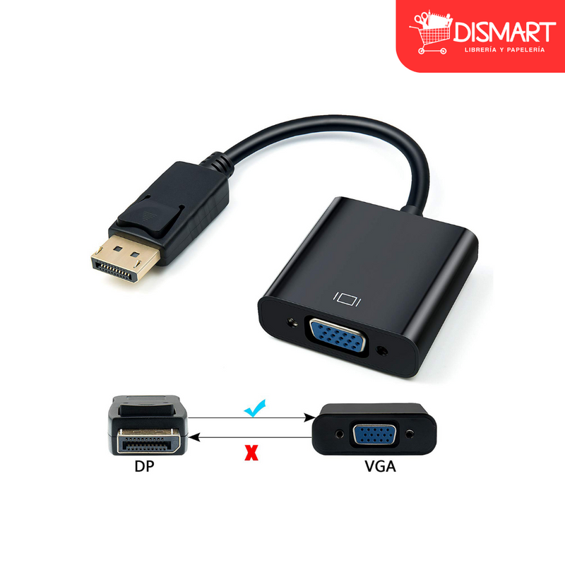 Cable Adaptador Display Port a VGA – Dismart GT