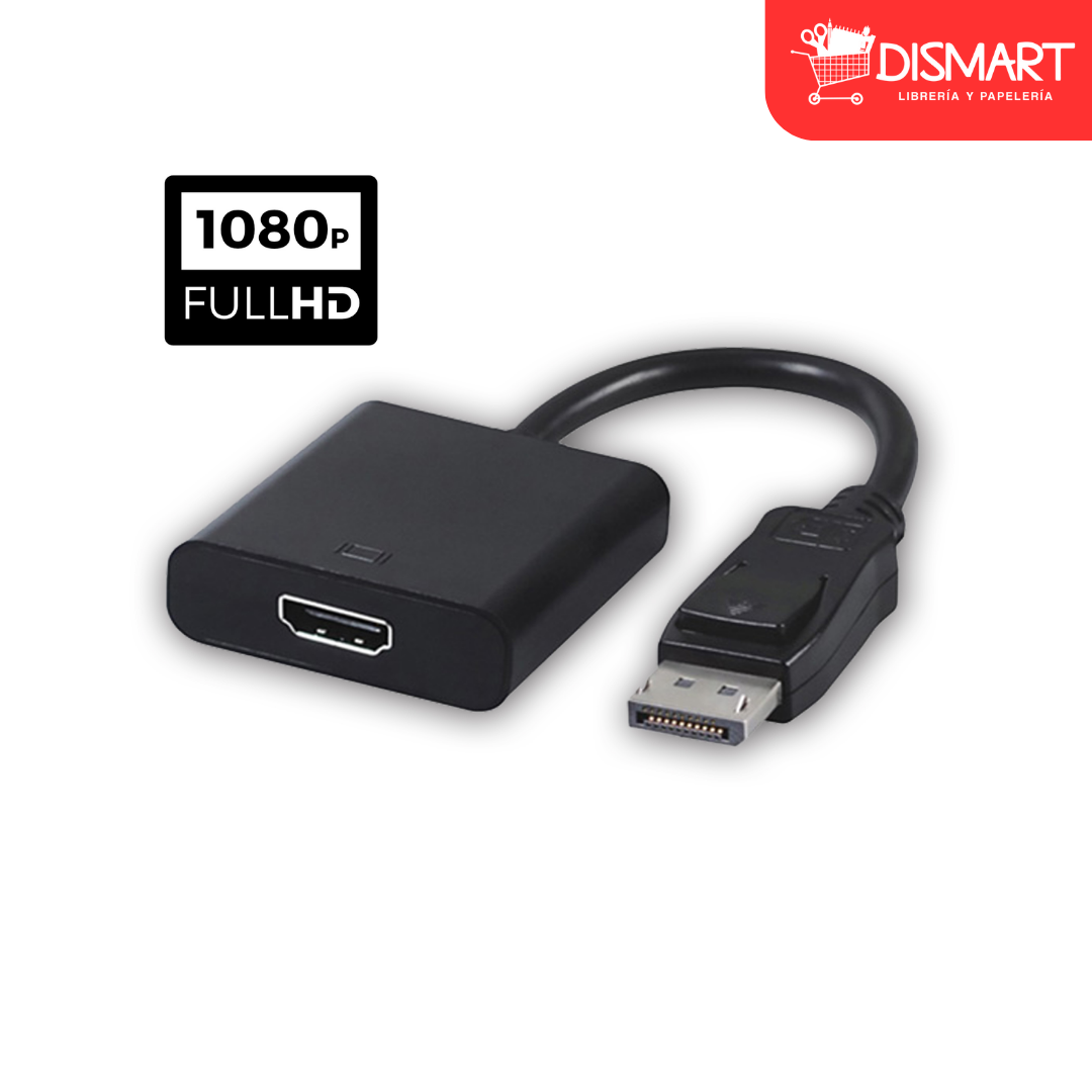 Adaptador display port a hdmi 1080p etouch Dismart GT Libreria y Papeleria