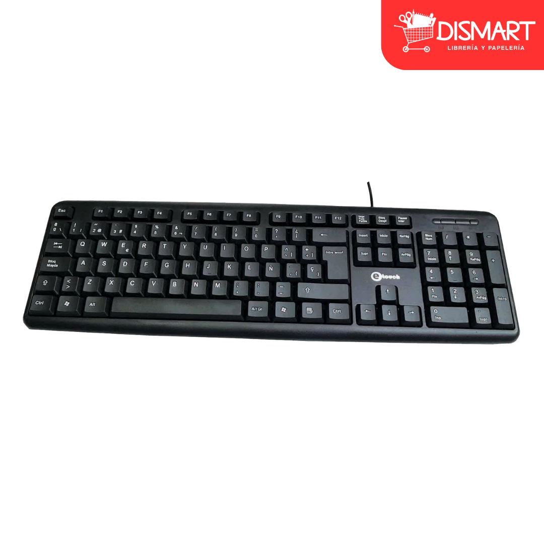 Teclado basico estandard usb etouch® – Dismart GT Libreria y