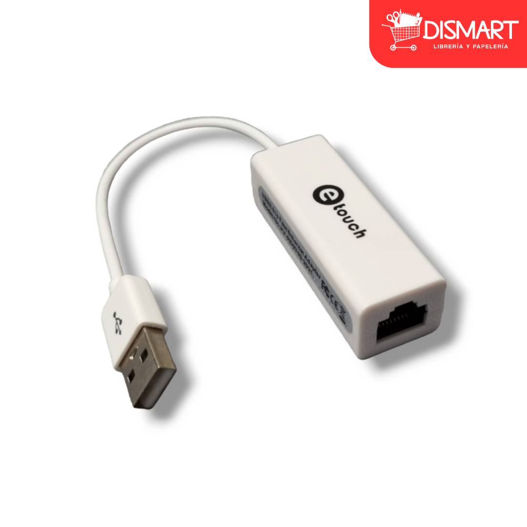 Adaptador usb 2.0 a rj45 10/100 etouch®