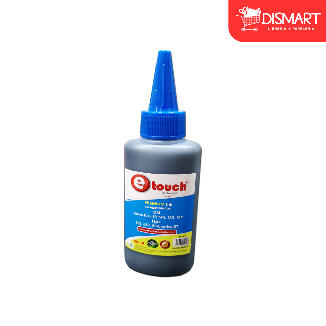 Tinta 100 ml universal canon / hp cyan etouch®