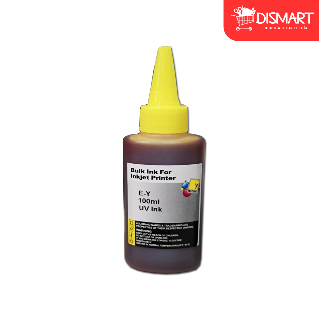 Tinta 100ml uv para impresora epson serie l color amarillo etouch®